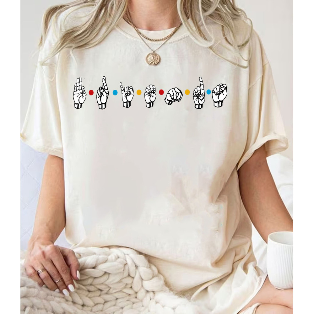 Funny Sign Language Friends Deaf Awareness T-Shirt, Sign Language Shirt, ASL Shirt, Deaf Shirt Sweatshirt.jpg