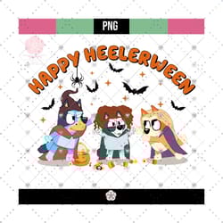 happy heelerween png, bluey queens and other stories png, bluey halloween png