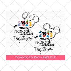 2023 making magical memories together svg, family vacation svg, family trip svg