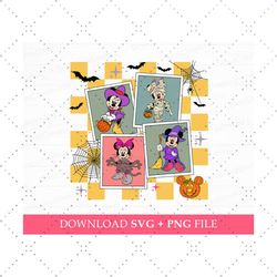 halloween miss mouse svg, trick or treat svg, halloween mouse characters svg