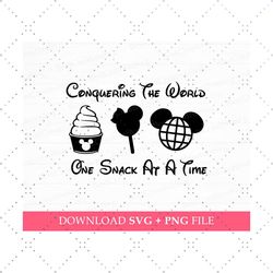 snacks svg, conquering the world svg, one snack at a time svg
