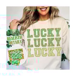 chenille lucky png , st patrick png , lucky png , lucky vibes png , st pattys, cute st.pattys ,trendy chenille png, gold