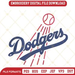 la dodgers machine embroidery designs file