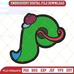 phillies phanatic logo embroidery design, phillies mascot embroidery file