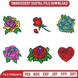 roses embroidery designs for machine, 116