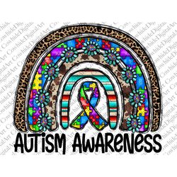 Autism Awareness Rainbow Png, Autism Awareness PNG, Autism Heart Png, Rainbow Png, Autism Puzzle, Sublimation Design, Di