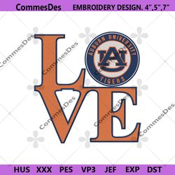 love auburn tigers logo embroidery download, ncaa auburn tigers embroidery design