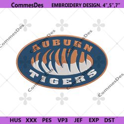 auburn tigers embroidery download file, auburn tigers machine embroidery