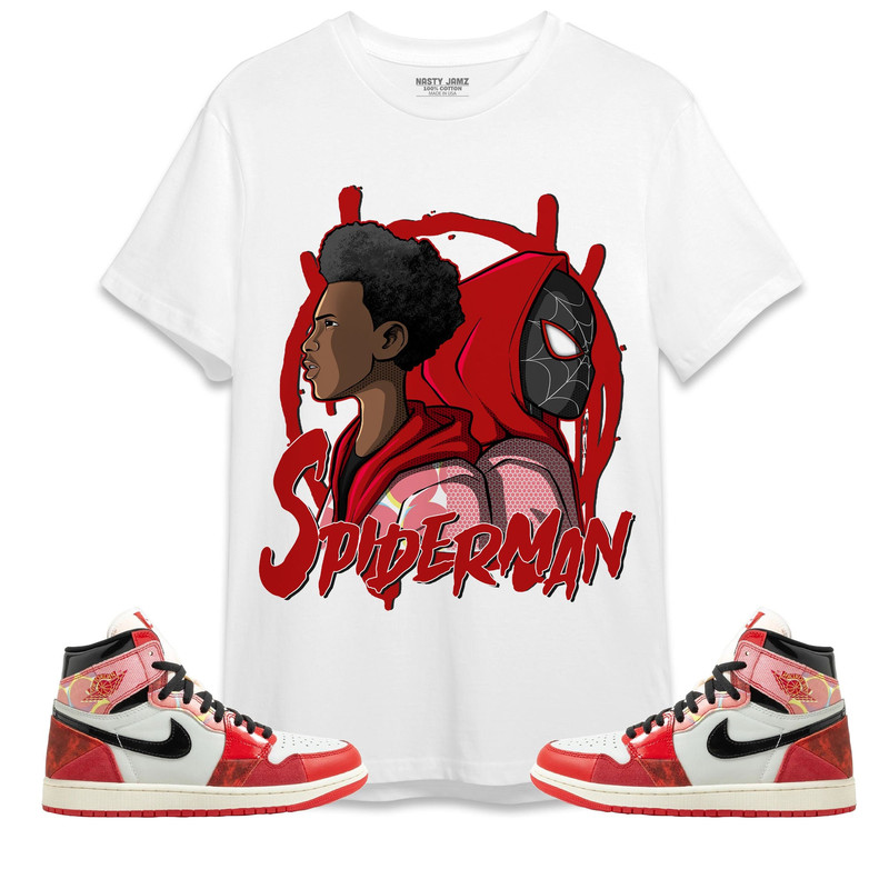 Jordan 1 Spiderman Across the Spider-Verse Unisex Shirt, Kid, Toddles Im Spiderman, Shirt To Match Sneaker.jpg