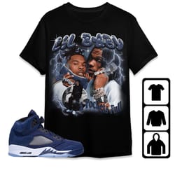 jordan 5 midnight navy unisex sweatshirt, hoodie, t-shirt, lil baby hip hop, shirt to match sneaker