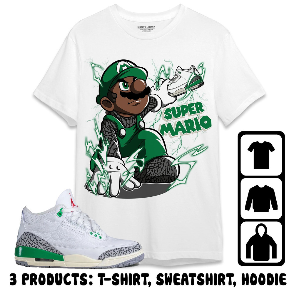 Jordan 3 Lucky Green Unisex T-Shirt, Sweatshirt, Hoodie, Sneakario, Shirt To Match Sneaker.jpg