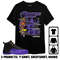 Jordan 12 Field Purple Unisex T-Shirt, Sweatshirt, Hoodie, Black Powerpuff Name, Shirt To Match Sneaker.jpg