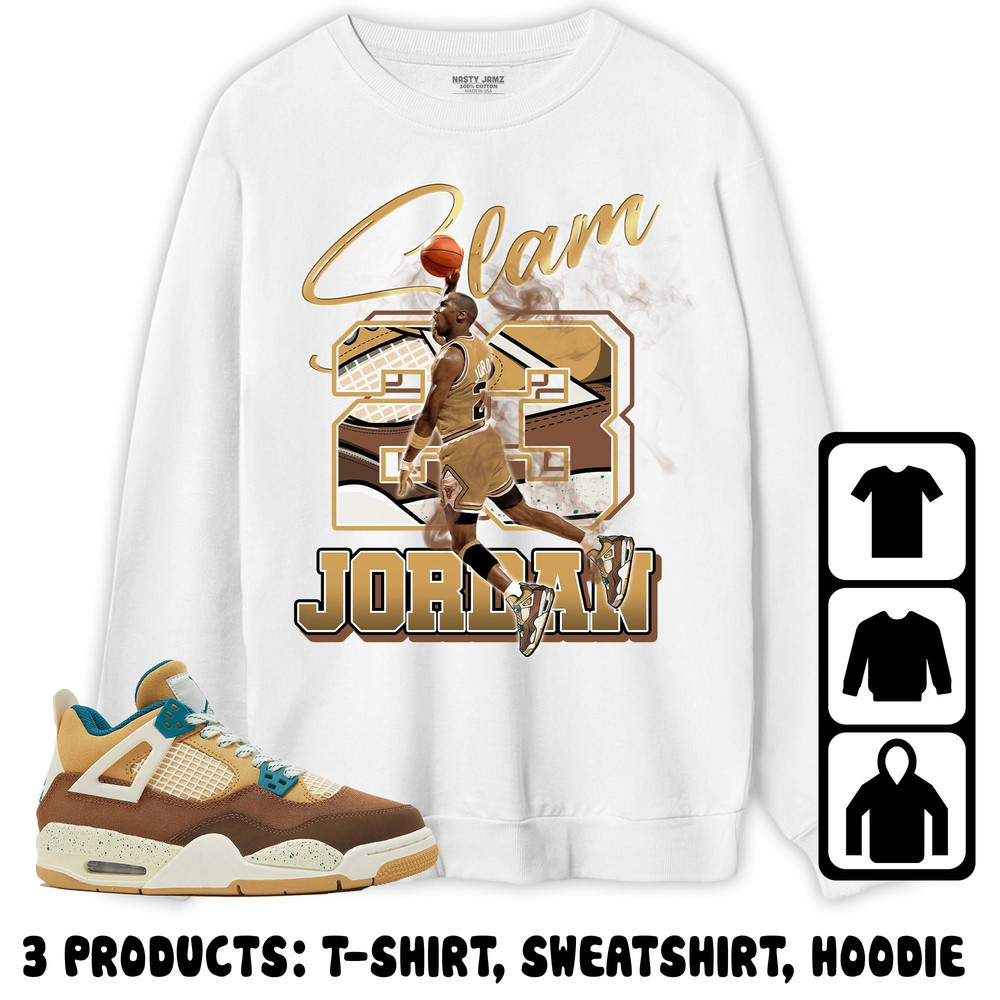 Jordan 4 Cacao Wow Unisex Sweatshirt, Hoodie, T-Shirt, MJ Sneaker Slam, Shirt To Match Sneaker.jpg