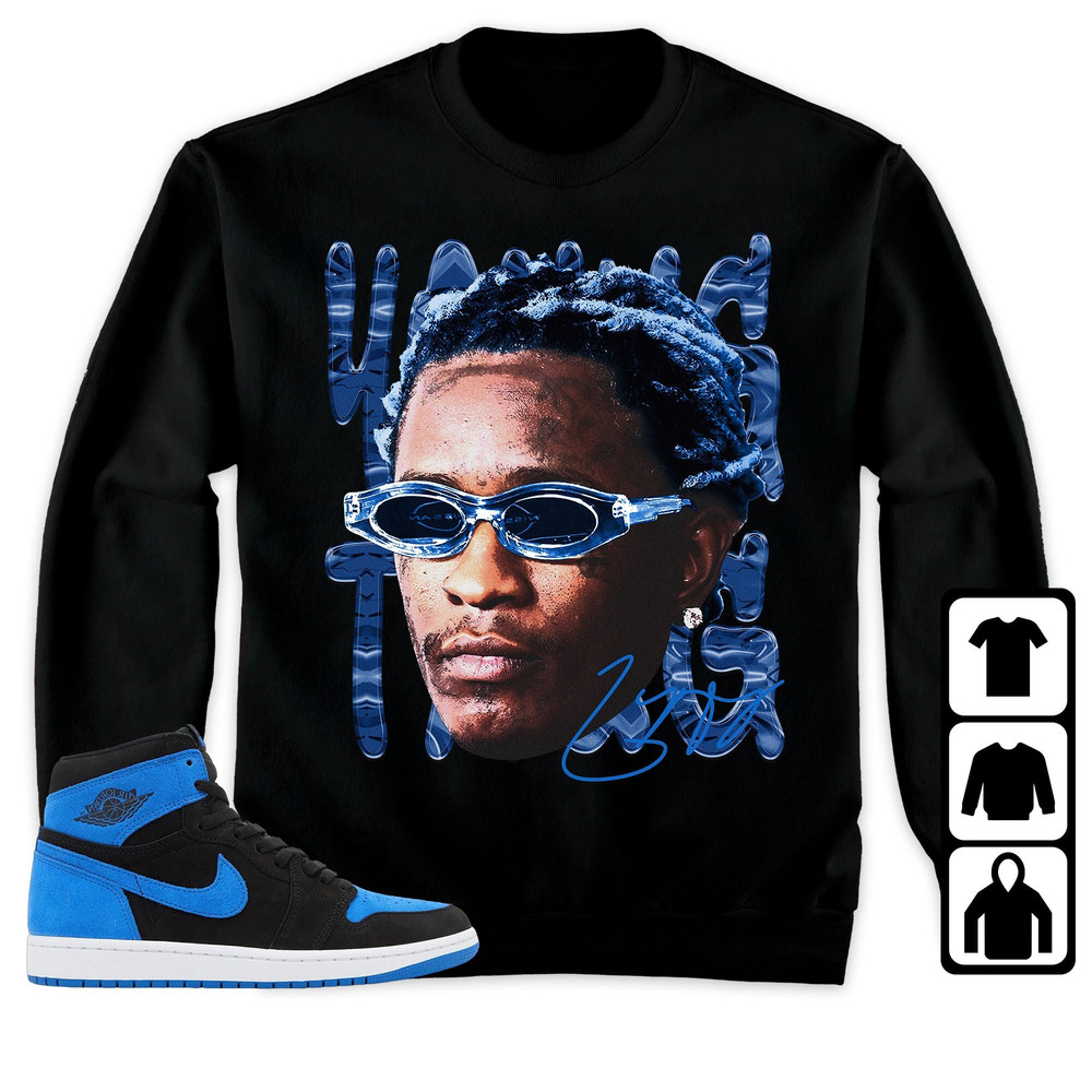 Jordan 1 Royal Reimagined Unisex Shirt, Kid, Toddles Young Head, Shirt To Match Sneaker.jpg