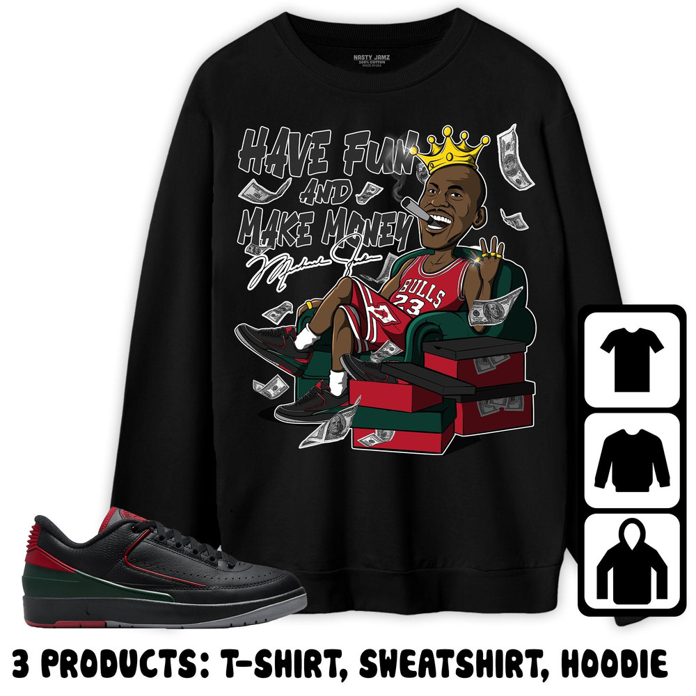 Jordan 2 Low Christmas Unisex Sweatshirt, Hoodie, T-Shirt, King 3Peat, Shirt To Match Sneaker.jpg