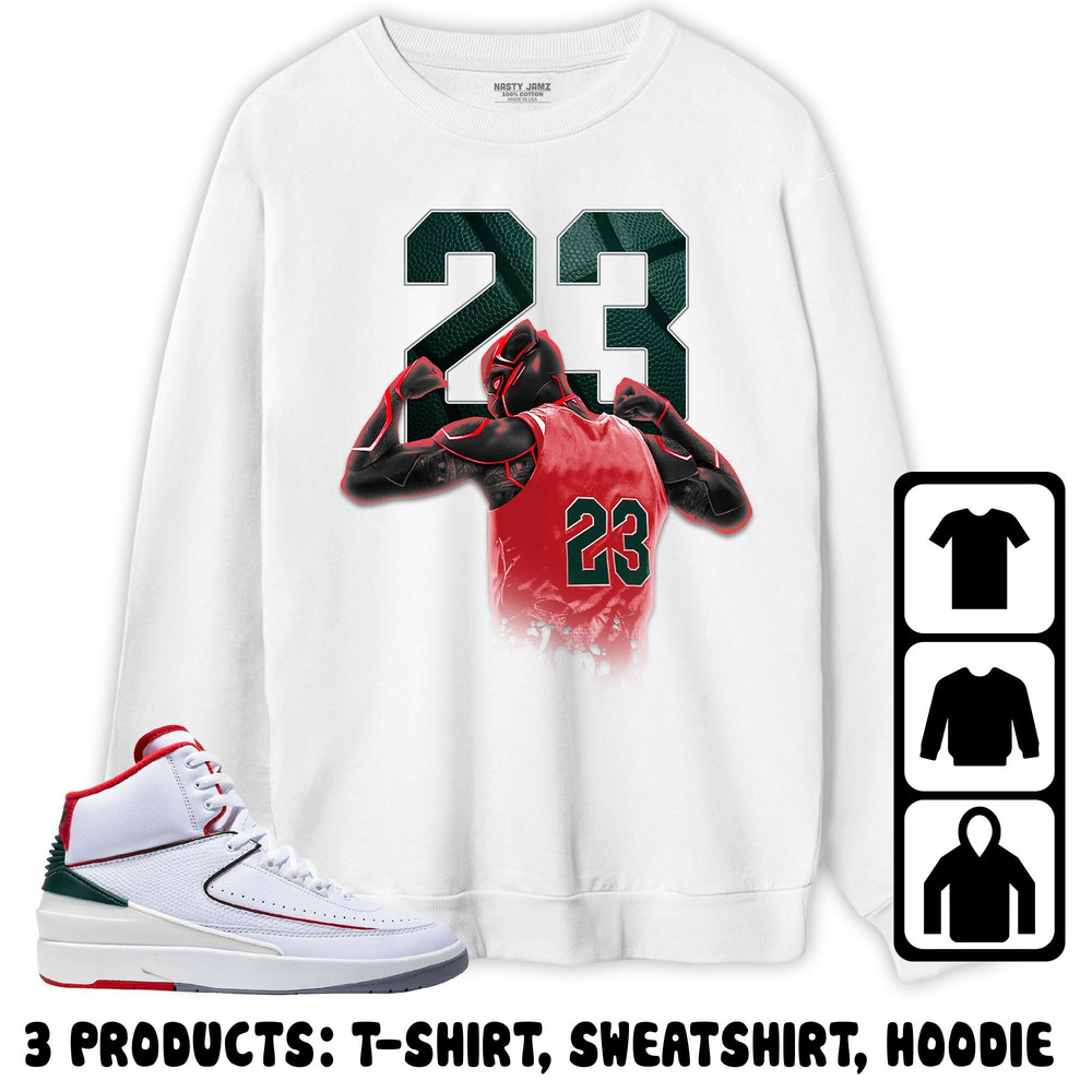 Jordan 2 Italy Unisex Sweatshirt, Hoodie, T-Shirt, Number 23 Panther, Shirt To Match Sneaker.jpg