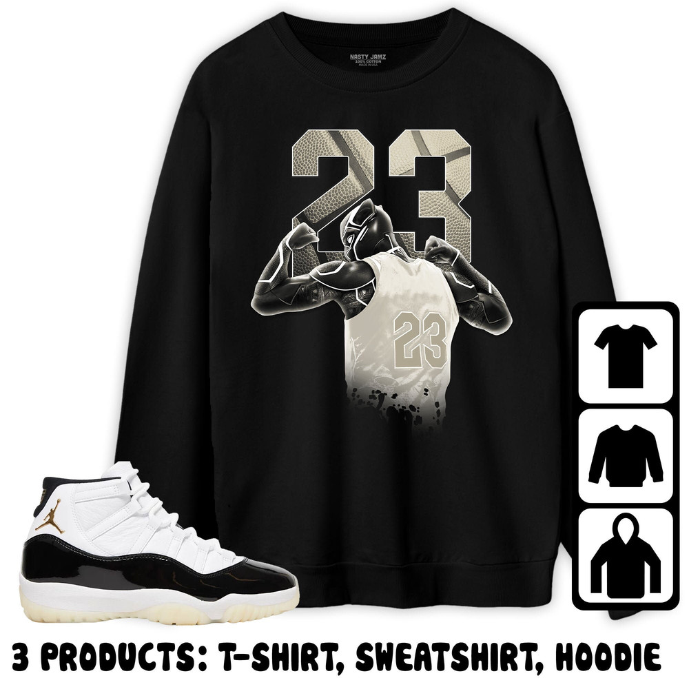 Jordan 11 Gratitude Unisex Sweatshirt, Hoodie, T-Shirt, Number 23 Panther, Shirt To Match Sneaker.jpg