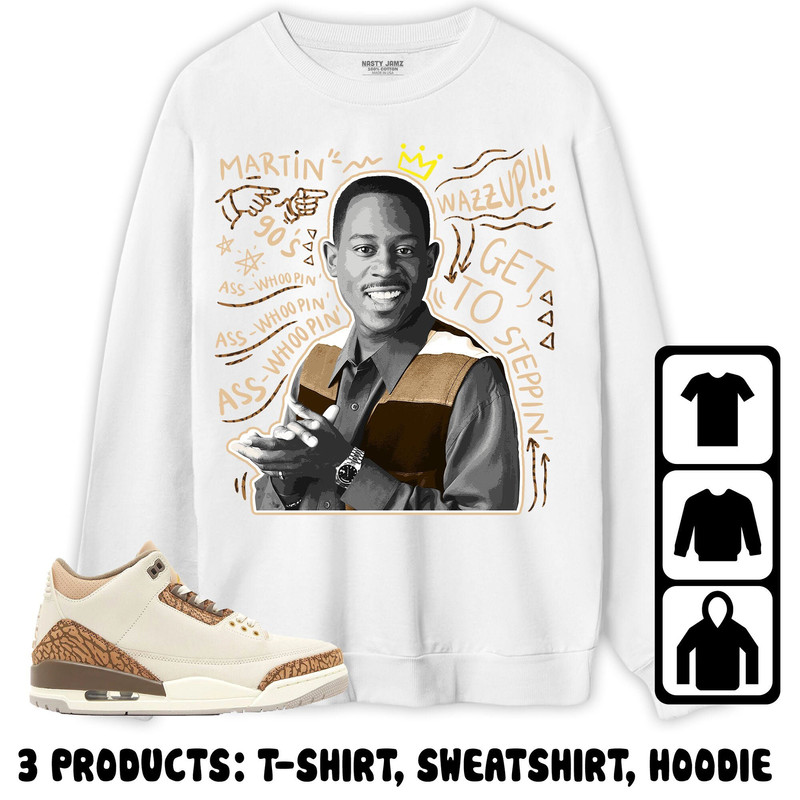 Jordan 3 Palomino Unisex Sweatshirt, Hoodie, T-Shirt, Gangster Martin, Shirt To Match Sneaker.jpg