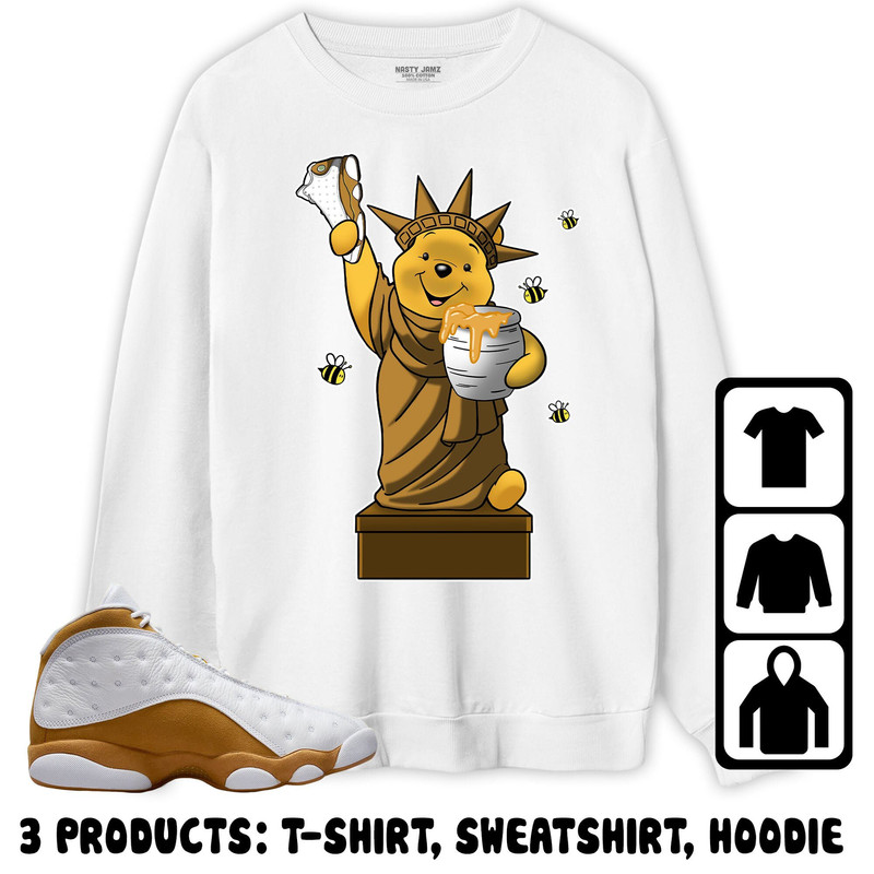 Jordan 13 Wheat Unisex Sweatshirt, Hoodie, T-Shirt, Statue Of Poohberty, Shirt To Match Sneaker.jpg