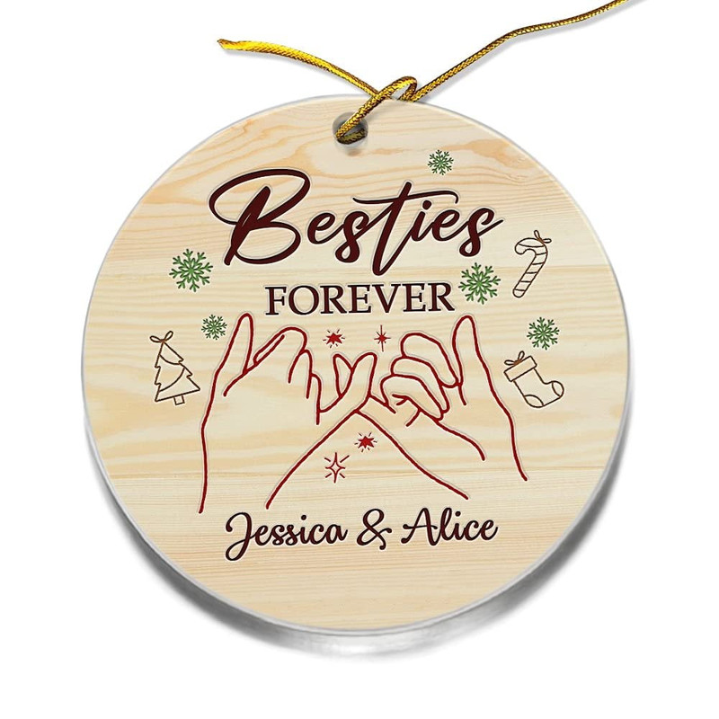 Personalized Acrylic Besties Forever Ornament Christmas Gift.jpg