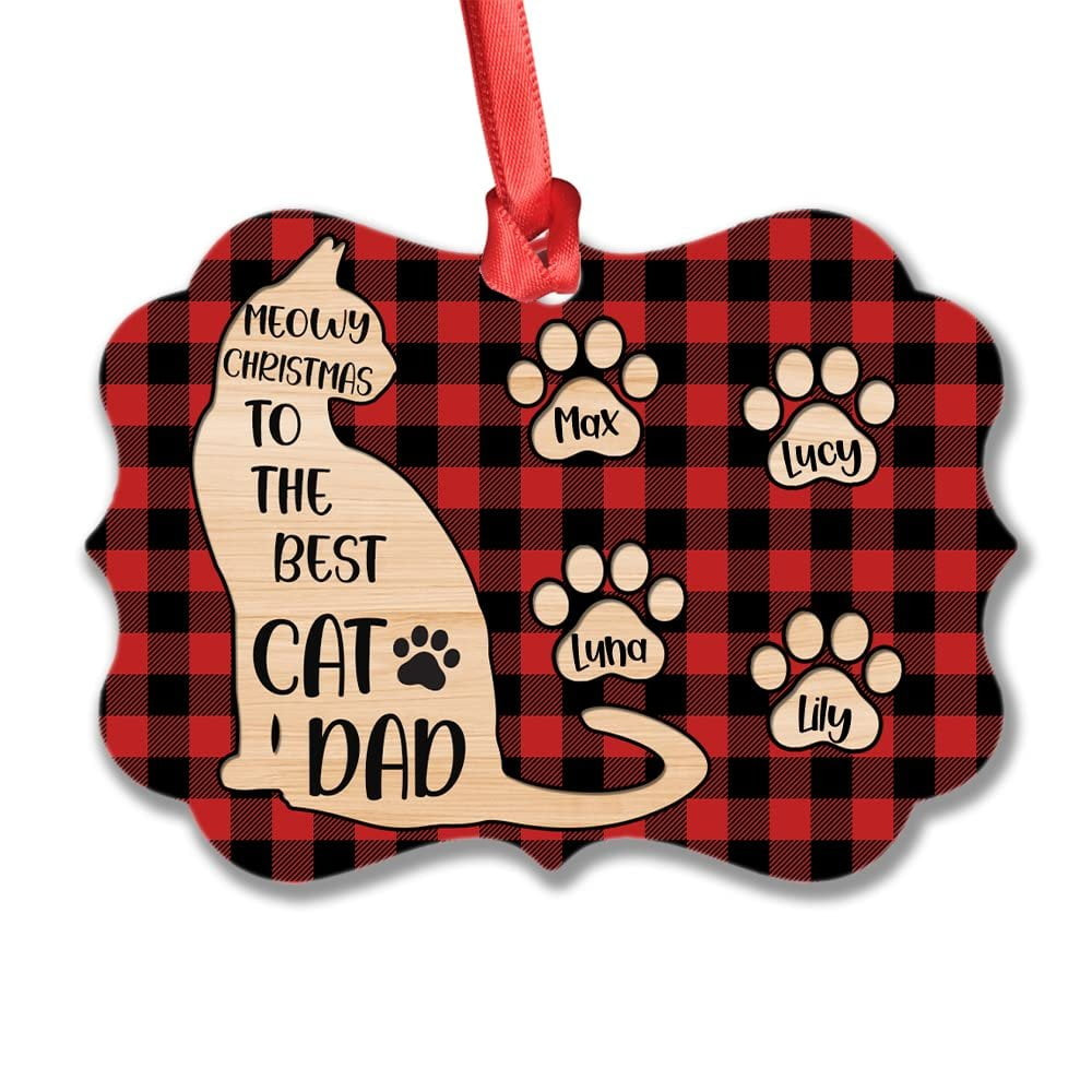 Personalized Aluminum Cat Dad Ornament With Pawprint.jpg
