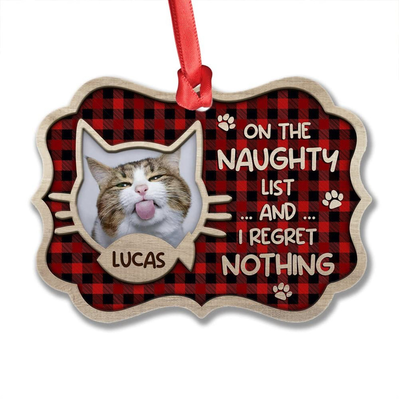Personalized Aluminum Cat Ornament On The Naughty List.jpg
