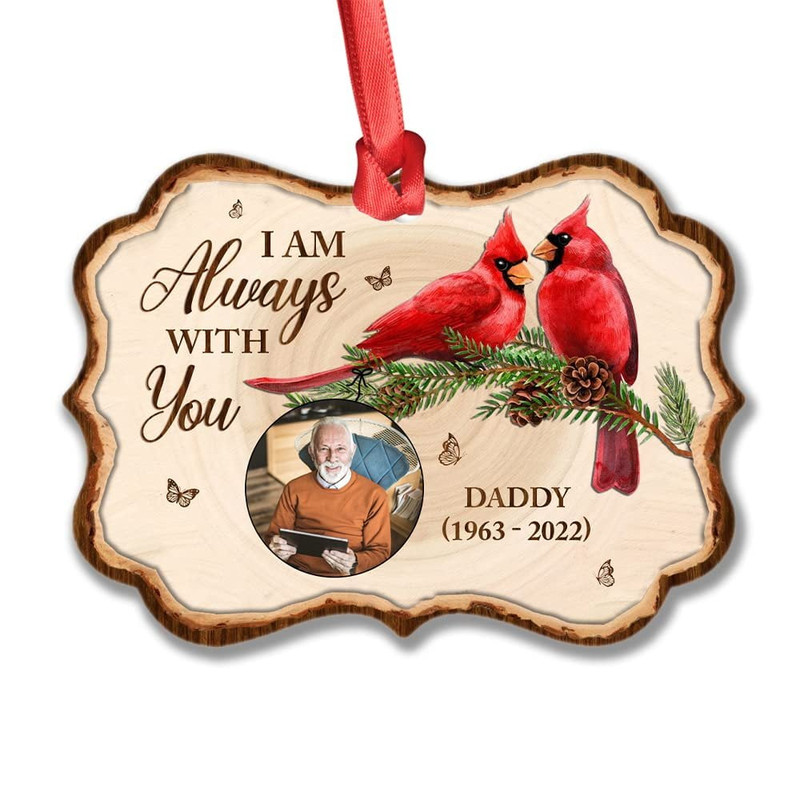 Personalized Aluminum Daddy Memorial Ornament Red Cardinal.jpg