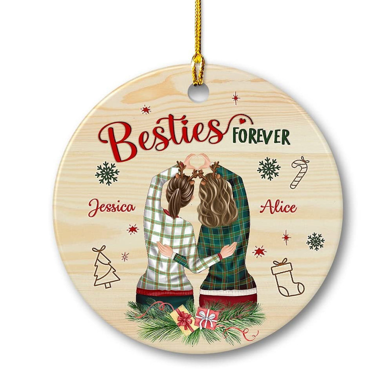 Personalized Besties Forever Ornament Ceramic Lover Gift.jpg