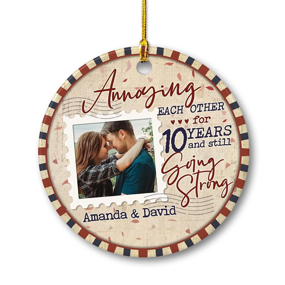 Personalized Ceramic Couple Ornament Annoying Each Other.jpg