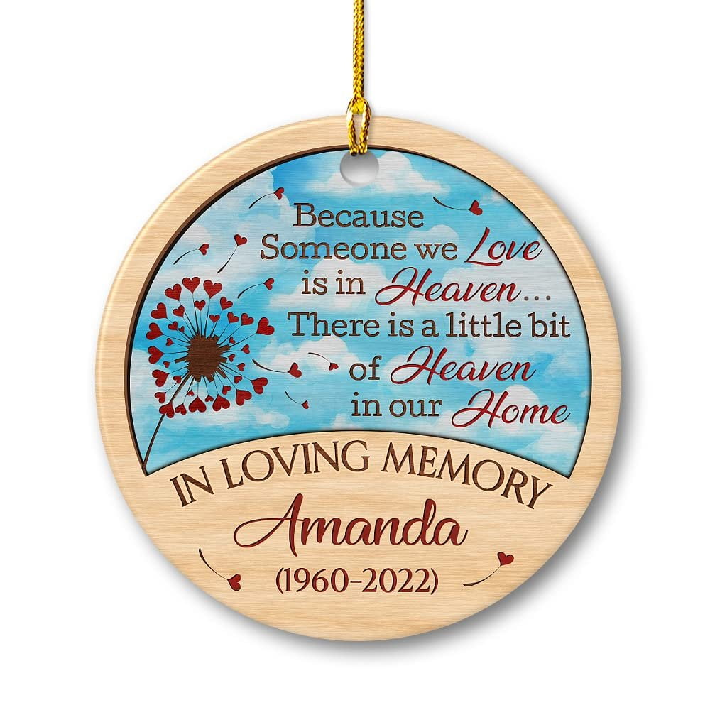 Personalized Ceramic In Loving Memory Ornament Dandelions.jpg