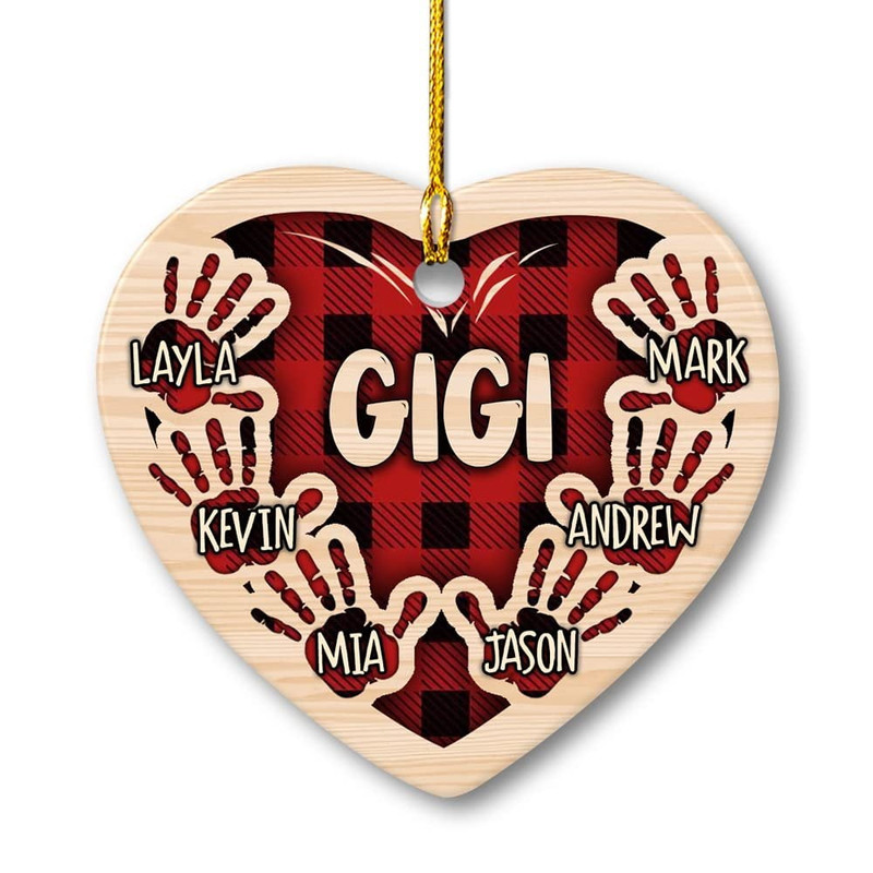 Personalized Ceramic Mama And Kids Hands Ornament.jpg