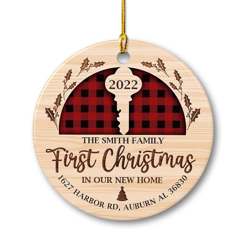 Personalized Ceramic Ornament First Christmas In New Home 1.jpg