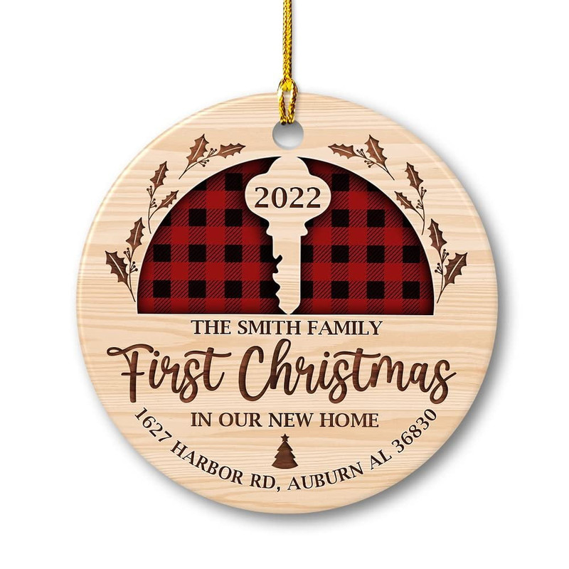 Personalized Ceramic Ornament First Christmas In New Home 1.jpg