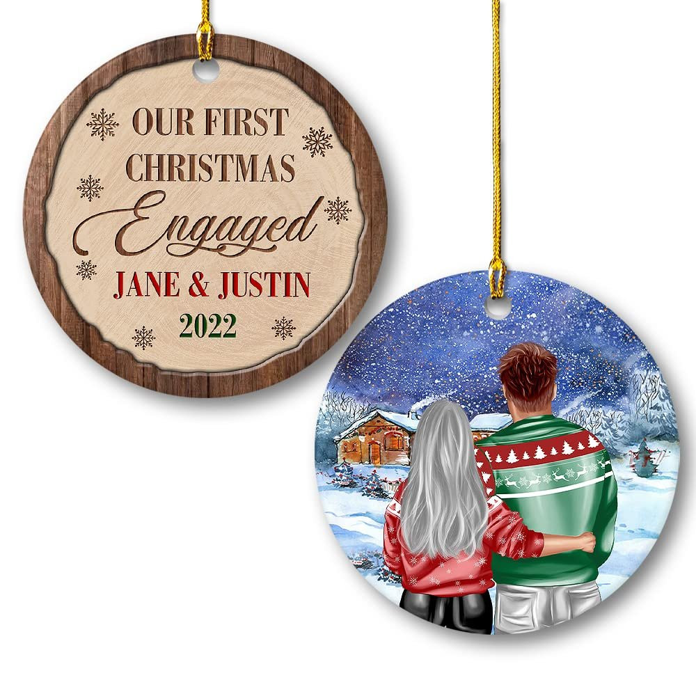 Personalized Couple Ornament First Christmas Engaged.jpg