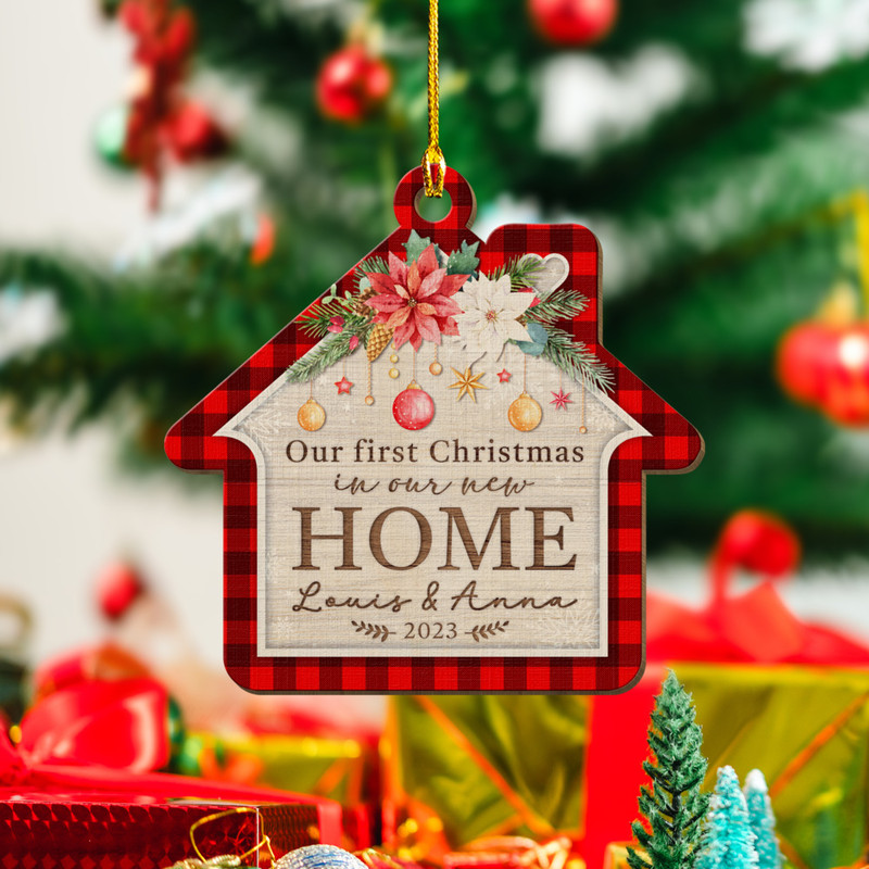 Personalized Couple Wood Ornament First Christmas In Our New Home.jpg