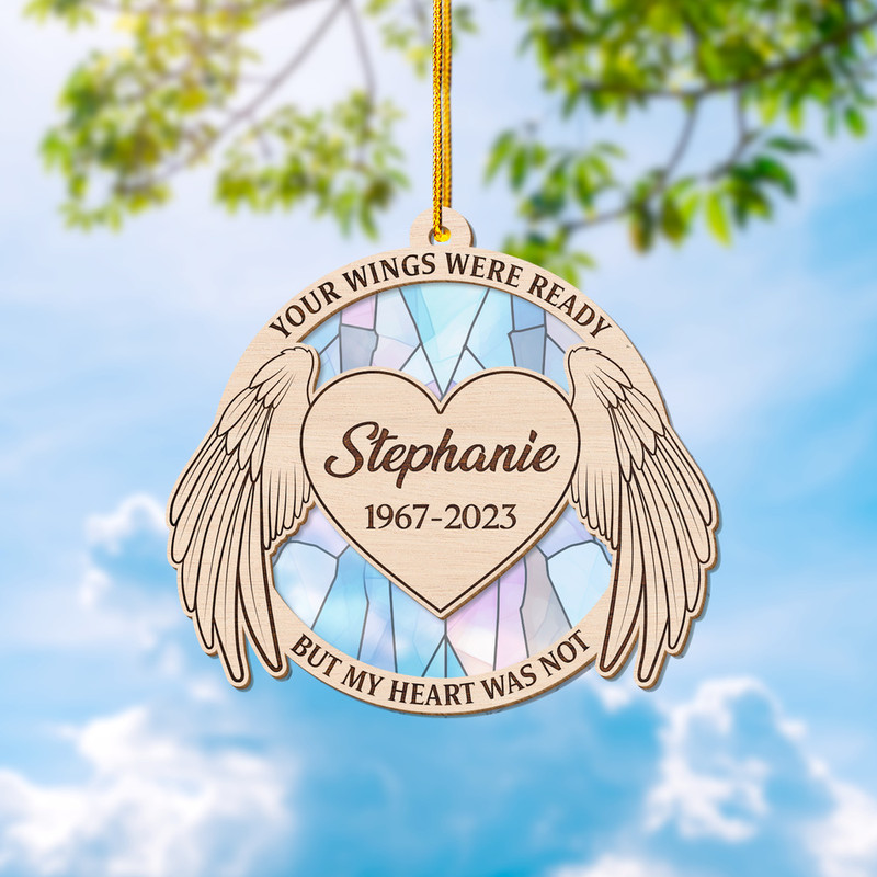 Personalized Human Memorial Suncatcher Your Wings Were Ready.jpg