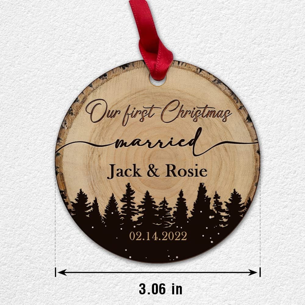 Personalized Ornament Newlyweds First Christmas Couple.jpg