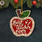 Personalized Teacher Layered Wood Ornament Best Teacher Ever.jpg