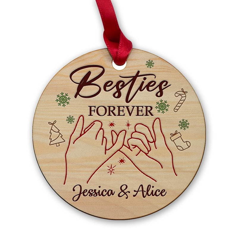 Personalized Wood Besties Forever Ornament Christmas Gift.jpg