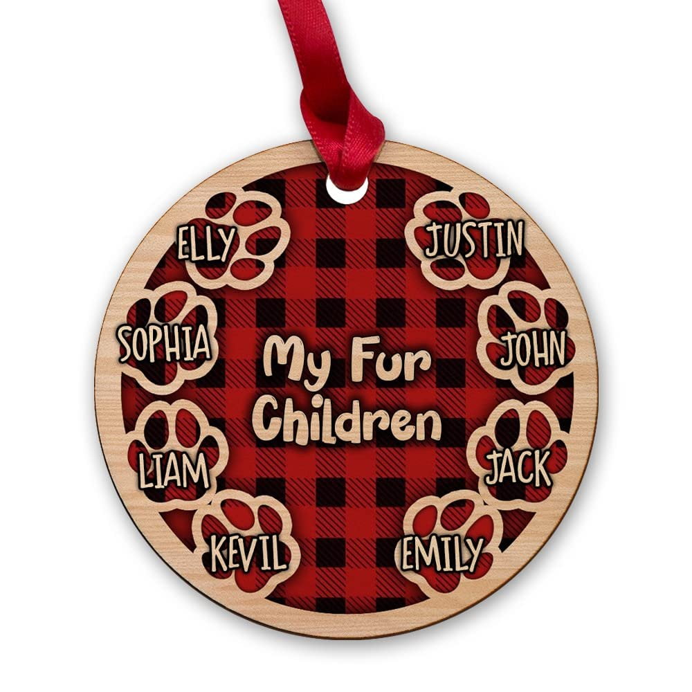 Personalized Wood Fur Children Cats Ornament Cat Paw Prints.jpg