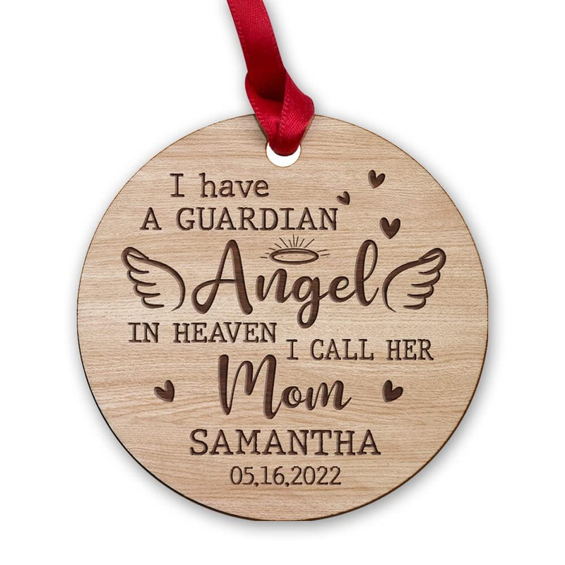 Personalized Wood Mom Memorial Ornament Angel In Heaven.jpg