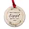 Personalized Wood Ornament First Christmas Engaged.jpg