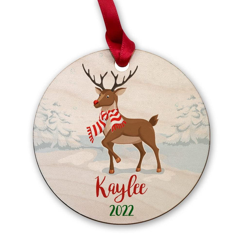 Personalized Wood Ornament Reindeer Christmas Gift.jpg