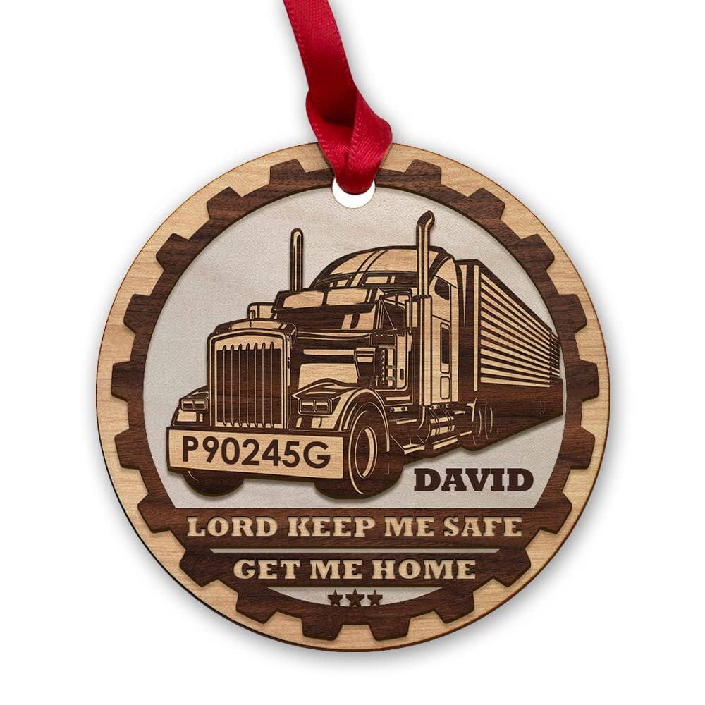 Personalized Wood Truck Driver Ornament Wooden Drawing Style.jpg