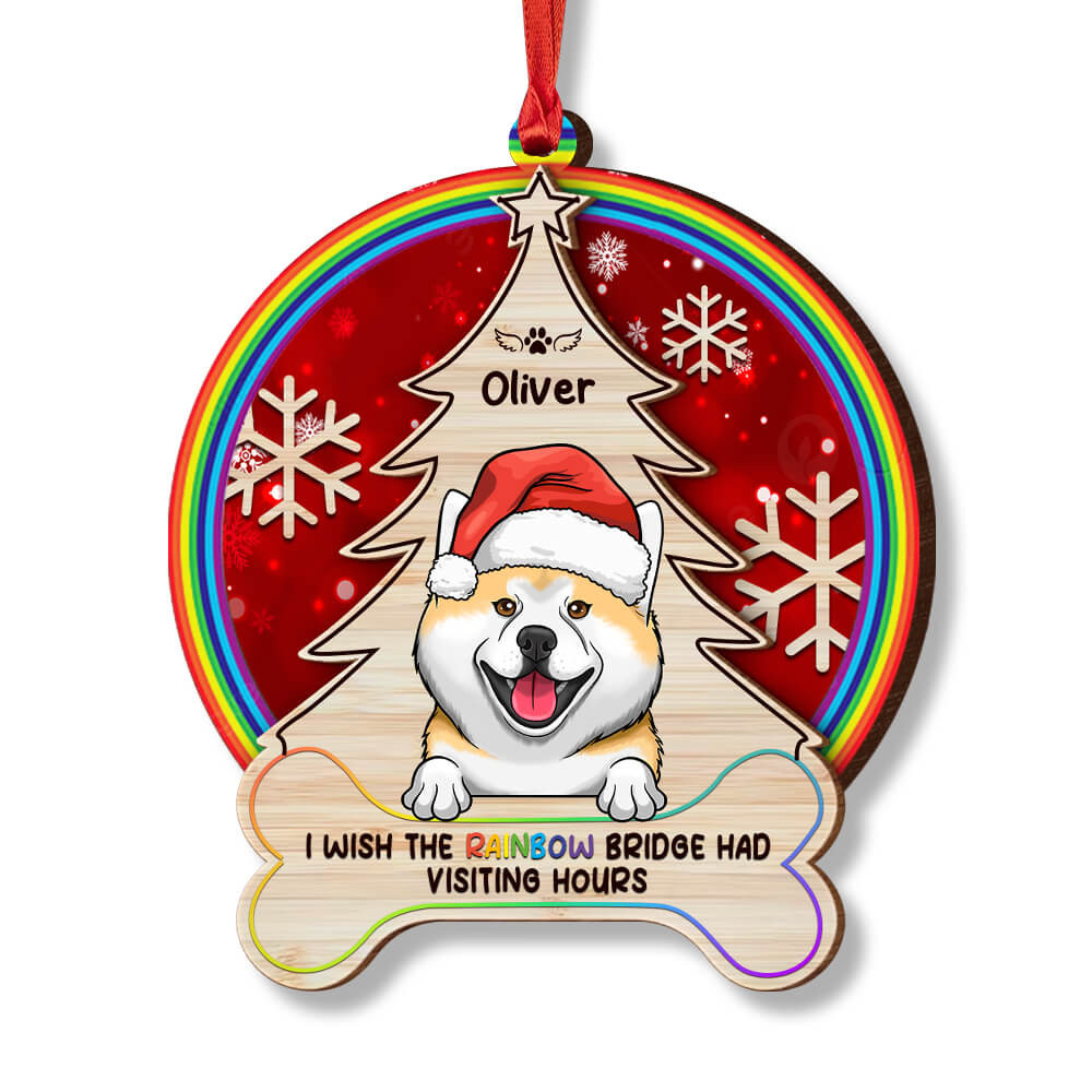 Rainbow Bridge Memorial Dog Personalized Ornament.jpg