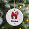 Name Letter Christmas Ornament, 2023 Christmas Ornament, Cute Custom Initial Christmas Ornament, Monogram Hanging Ornament for Christmas.jpg