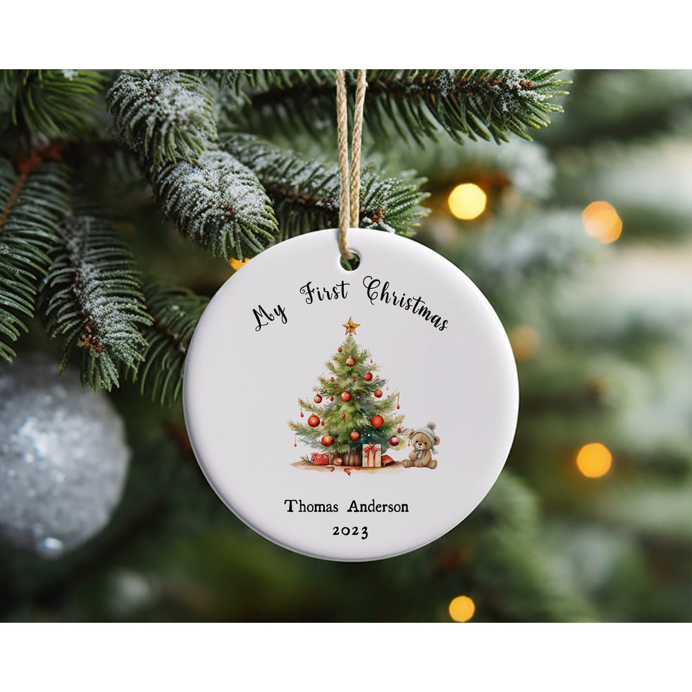 Personalized My First Christmas Ornament, First Christmas Ornament, Personalized Christmas Ornament, Hanging Ornament for Christmas 1.jpg