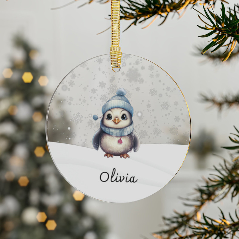Personalized Name Ornament, 2023 Family Ornament, Christmas Family Keepsake, Monogram Ornament, Custom Xmas Decorations, Snow Globe 7.jpg