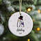 Snowman Letter Christmas Ornament, 2023 Christmas Ornament, Cute Custom Initial Christmas Ornament, Monogram Hanging Ornament for Christmas.jpg