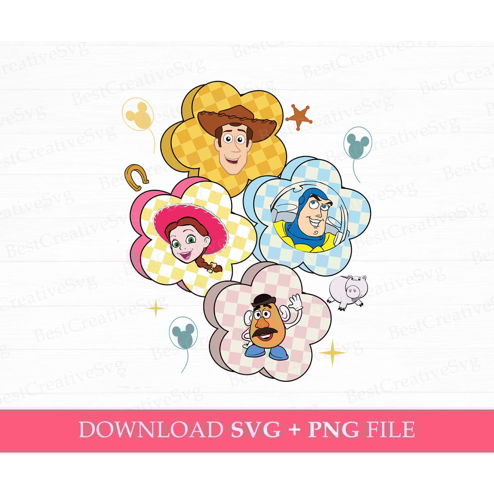 Checkered Toy Friends Svg, Family Vacation Svg, Toy Friends Svg, Family Trip 2023 Svg, Friendship Svg, Best Friends, Png For Sublimation.jpg